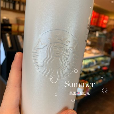 熱銷 隨身杯 Starbucks經典純色不銹鋼保溫杯便攜水杯美人魚車載