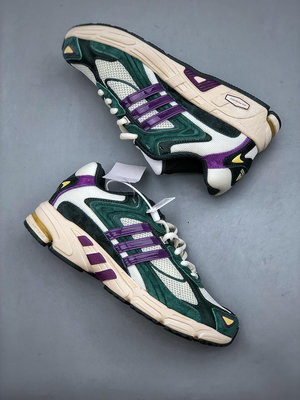 免運 特賣 ADIDAS OG RESPONSE CL 白 綠 紫 麂皮 拼接 IH2566 復古 運動鞋【GL代購】