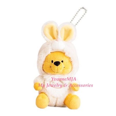 現貨*~YvonneMJA~*日本東京迪士尼樂園2023兔年小熊維尼 吊飾 金兔造型