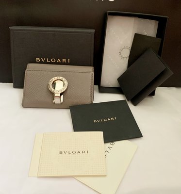 Bvlgari *大圈圈logo壓扣*6勾（卡）鑰匙包