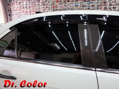 Dr. Color 玩色專業汽車包膜 Lancer 亮面carbon/黑carbon_BC柱/車頂/後視鏡/後保桿上緣