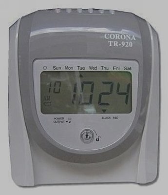CORONA TR-920 微電腦打卡鐘敬TR-920S六欄雙色/可外接響鈴/自動移位/可停電打卡 TR920