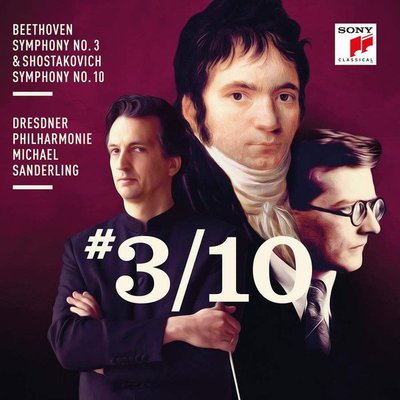 SONY貝多芬第三號交響曲「英雄」/蕭士塔高維契第十號交響曲 麥可‧桑德林 德勒斯登愛樂 (2CD)