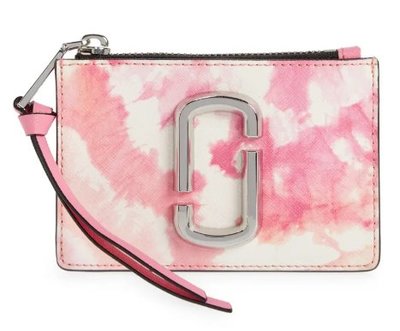 現貨 美國代購 Marc Jacobs Snapshot 粉紅暈染系列 防刮卡片夾 錢包 卡包 零錢 專櫃款 雙J