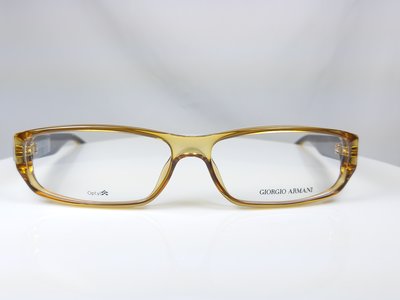 『逢甲眼鏡』GIORGIO ARMANI 光學鏡框 全新正品 透明棕方框 玳瑁色鏡腳【GA422 PJF】