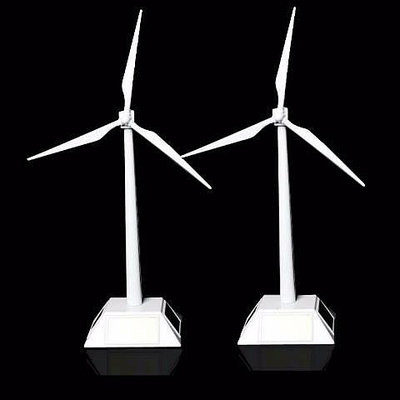 太陽能風車自動旋轉風力發電模型創意科技小制作辦公室擺件禮物