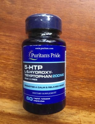 代購美國Puritan 5-HTP五羥基色氨酸200mg60粒心情好睡眠