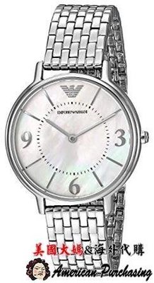 潮牌 EMPORIO ARMANI 亞曼尼手錶 AR2507 鋼帶石英腕錶 簡約時尚優雅女士手錶 海外代購-雙喜生活館