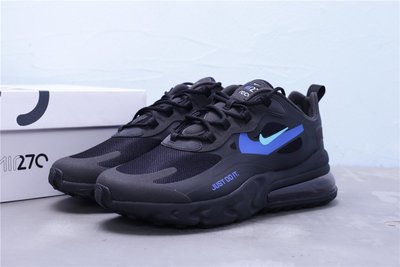 Nike Max 270 React 氣墊 黑藍 休閒運動慢跑鞋 男鞋 CT2203-001