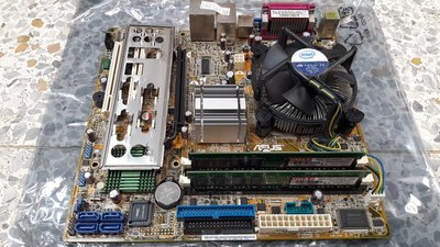 二手775主機板 ASUS P5GC-TVM SE/S E2160 1.8GHZ 2GB DDR800*2