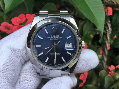 勞力士 ROLEX 型號126300 藍色面盤   錶徑41mm 動力來源3235 保卡2019/APR
