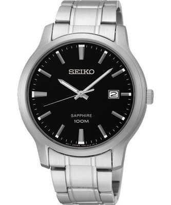 SEIKO CS系列簡約大三針石英錶(SGEH41P1)-黑/40mm7N42-0GE0D