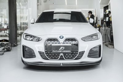 【政銓企業有限公司】BMW i4 FD 品牌 高品質 碳纖維 卡夢 CARBON 前下巴 現貨 免費安裝