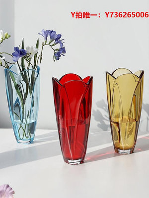 花瓶捷克進口CRYSTALITE BOHEMIA水晶玻璃花瓶 輕奢透明 歐式簡約擺件