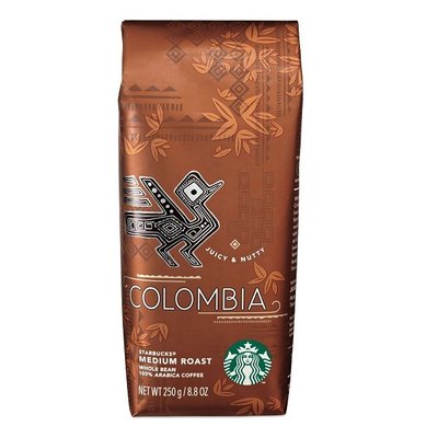 現貨 不用等 台灣限定 星巴克 哥倫比亞咖啡豆 250g 優惠價 辦公室必備 正品代買 中度烘焙 咖啡生活 經典咖啡豆