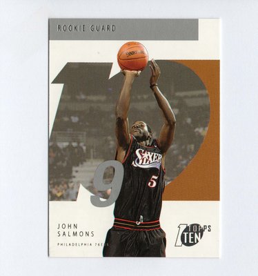 NBA 2002 TOPPS TEN ROOKIE  #129   JOHN SALMONS RC 新人卡