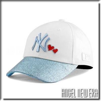 【PD帽饰】【ANGEL NEW ERA 】 MLB Old Fashioned Cap NY 洋基 白 藍  金蔥 金粉  老帽