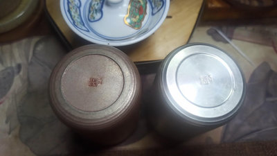 日本 錫半造本錫茶罐 螺旋紋 茶棗 桶型茶入 未使用中古收藏