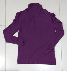 內搭 內衣 高領T恤 長袖T恤 T-SHIRT 深紫色 保暖衣