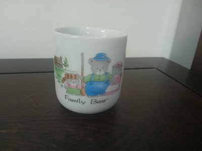 (日式生活用品)彩繪熊熊家族日式陶瓷茶杯/湯吞杯(A1487)