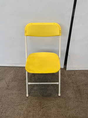 【二手家具宏品】北中南二手傢俱買賣 F060609H*黃色折椅* L型沙發 貓抓皮 布藝沙發 歐式沙發 單人沙發 休閒椅