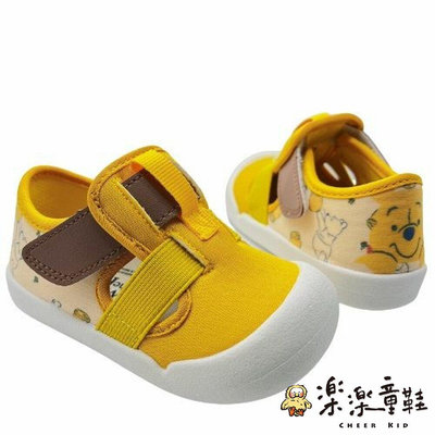 【樂樂童鞋】【斷碼出清不退不換】台灣製迪士尼寶寶鞋-小熊維尼 D106-1 - 台灣製童鞋 MIT童鞋 迪士尼童鞋