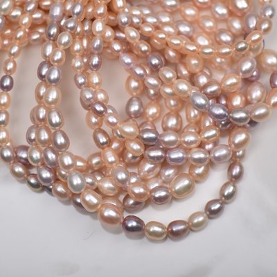 珍珠珍珠混彩色塔鏈項鏈女半成品簡約高級優雅天然珍珠鎖骨鏈