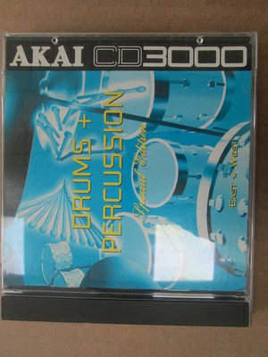 Drums + Percussion - Akai CD3000 鼓+打擊樂 David Ruffy 等鼓手 試音盤 開封CD-ROM