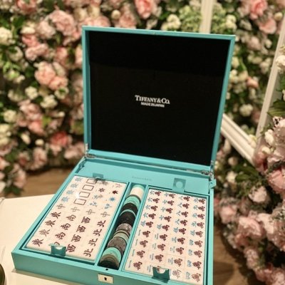 現貨Tiffany&amp;CO.蒂芙尼麻將禮盒套裝創意禮品家居用品收藏擺件情人節禮物新年明星同款熱銷