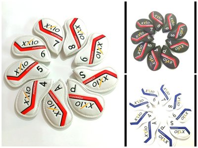 現貨熱銷-新款高爾夫XXIO鐵桿套 男女款桿頭套PU材質精美刺繡 XXIO球桿套 (null)