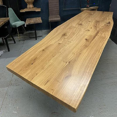 新款聯繫賣家*定制原木餐桌異形實木木板片材料松木榆木板子桌面桌板吧台面板材-阿英