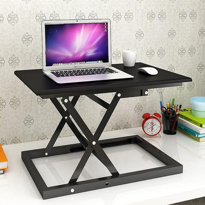 簡約現代站立筆記本折疊桌家用臺式辦公桌簡易可升降站立式電腦桌