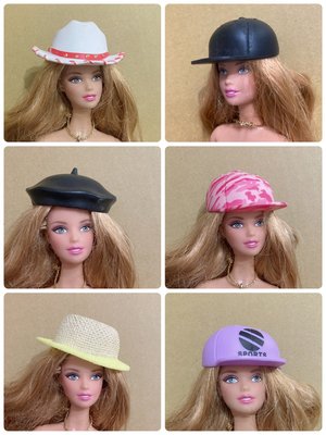 正版 驚喜娃娃 LOL 芭比 莉卡 娃娃 配件 鴨舌帽 毛帽 貝蕾帽 畫家帽 草帽 帽子