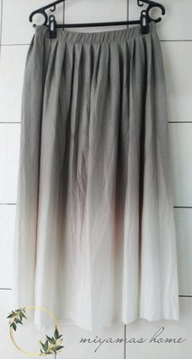 ONLY灰綠漸層中長裙XL SIZE(SK0212)