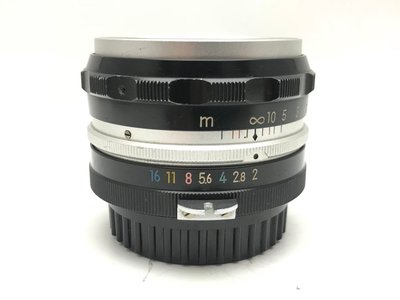 尼康 Nikon NIKKOR-S Auto 5cm F2 罕見 公分老鏡 標準鏡頭 人像鏡頭 品項漂亮 (三個月保固