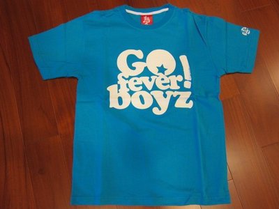 拍賣唯一 Outerspace Go Fever Boyz 熱血 男孩 廖人帥 閃電 藍 短袖 T恤 SZ:M