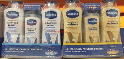 Vaseline 凡士林潤膚乳液 600mlx2+295ml (蘆薈舒緩、深層修護、專業修護 三款)