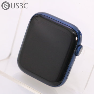 【US3C-高雄店】【一元起標】公司貨 Apple Watch 6 44mm GPS版 藍色鋁合金錶殼 蘋果手錶 智慧型手錶 血氧濃度感測器 SOS緊急服務