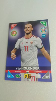 EURO 2020 - KICK-OFF 2021匈牙利足球明星FILIP HOLENDER少見一張~10元起標