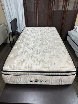 桃園ok二手家具-極新 3.5呎 單人乳膠獨立筒床墊