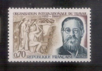 【珠璣園】F6907 法國郵票 - 1969年 國際勞工組織50周年 1全