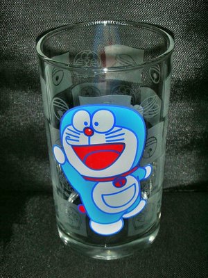 aaL.(企業寶寶公仔娃娃)全新2005年發行哆啦A夢(Doraemon)霧面磨砂/透明玻璃杯--值得收藏!-/6房樂箱