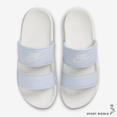 Nike 拖鞋 女鞋 海綿 白藍【運動世界】DC0496-004