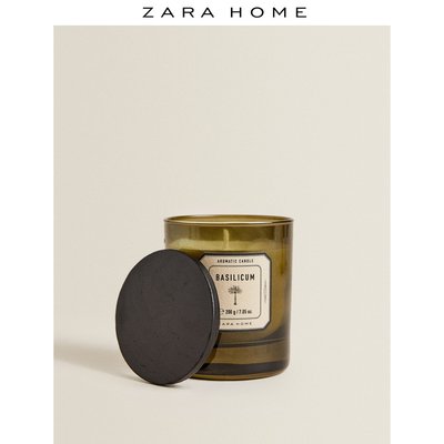 熱銷 Zara Home  BASILICUM系列檸檬薄荷香氛蠟燭家用200g 46445705537