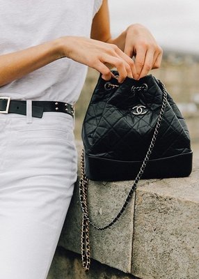 【COCO精品拍賣】Chanel A94502 Gabrielle Backpack 大型流浪後背包 黑