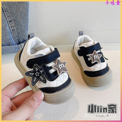 【小Lin家】寶寶學步鞋男0—1-2歲軟底嬰兒板鞋防掉兒童單鞋運動鞋春秋款童鞋 EBD3