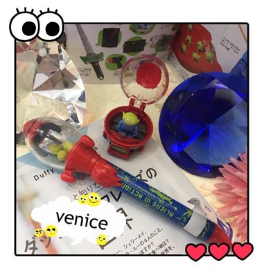 Venice維娜絲日本連線代購迪士尼限定商品三眼怪火箭造型可愛公仔原子筆