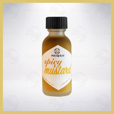 美國 Fox+Quills Pigment Ink 沾水筆專用顏料墨水: 辛辣芥末黃/Spicy Mustard