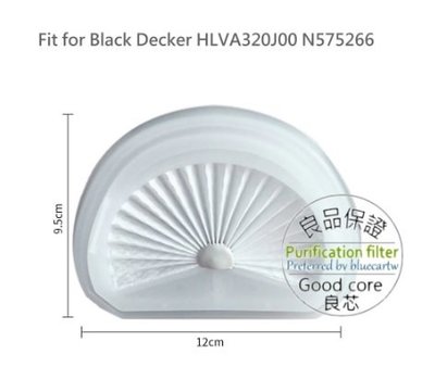 適 Black&amp;Decker VLPF10 濾網 Dustbuster 吸塵器 HLVA320J00 N575266