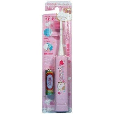 日本 MINIMUM 兒童用電動牙刷(6~12歲/ KITTY 粉)♥4961691104339日本製